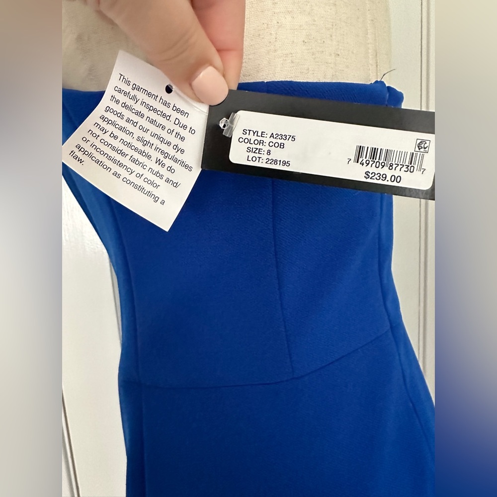 NEW Betsy & Adam Cobalt Blue Formal Dress - Picture 7 of 10